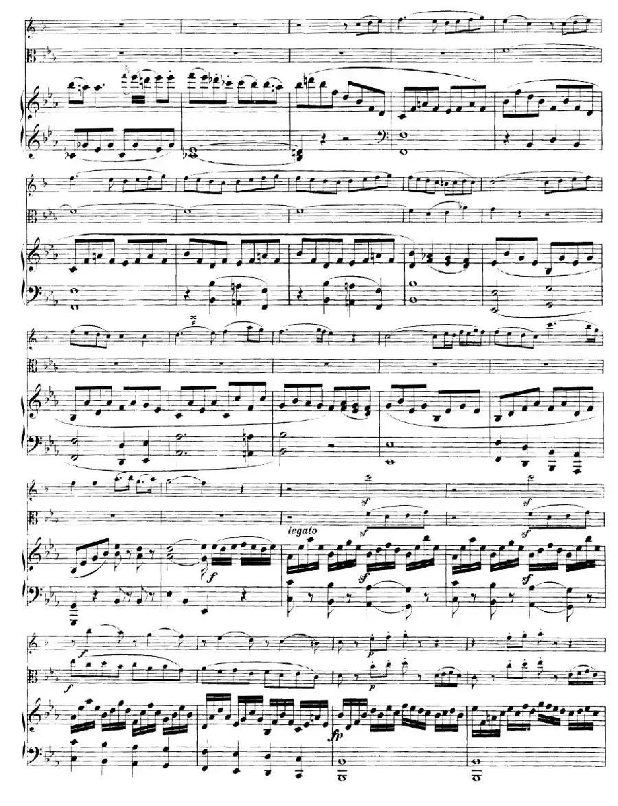 Piano Trio no.2 in E-flat Major K.498（降E大调钢琴三重奏）