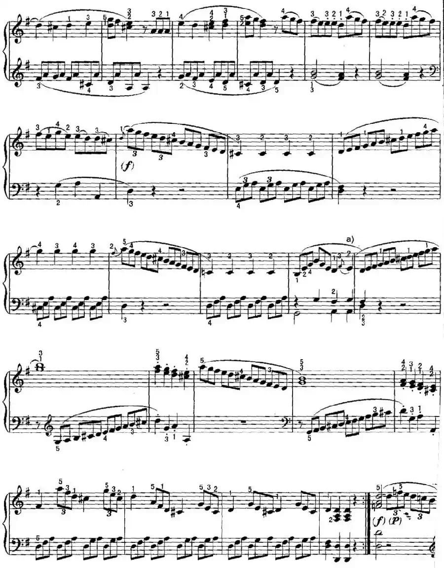 不可不弹的世界钢琴名曲：奏鸣曲（G大调）