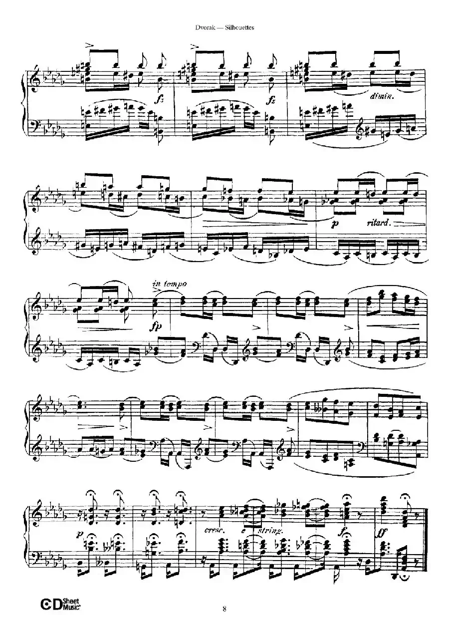 12 Silhouettes Op.8（12首剪影·3）