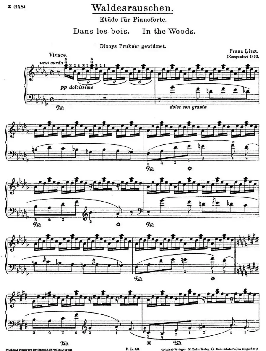 李斯特音乐会练习曲 S145（2 S145 侏儒舞 Gnomenreigen）