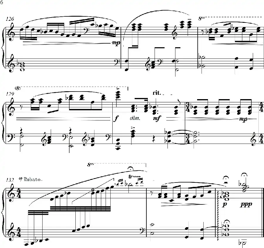 “山歌主题与变奏”“Folk Pctema and Variationns”（钢琴独奏Piano Solo）