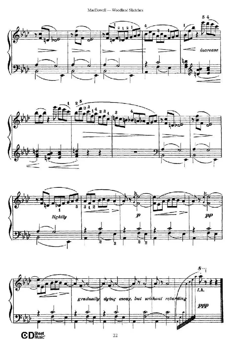 Woodland Sketches Op.51（森林素描·9）