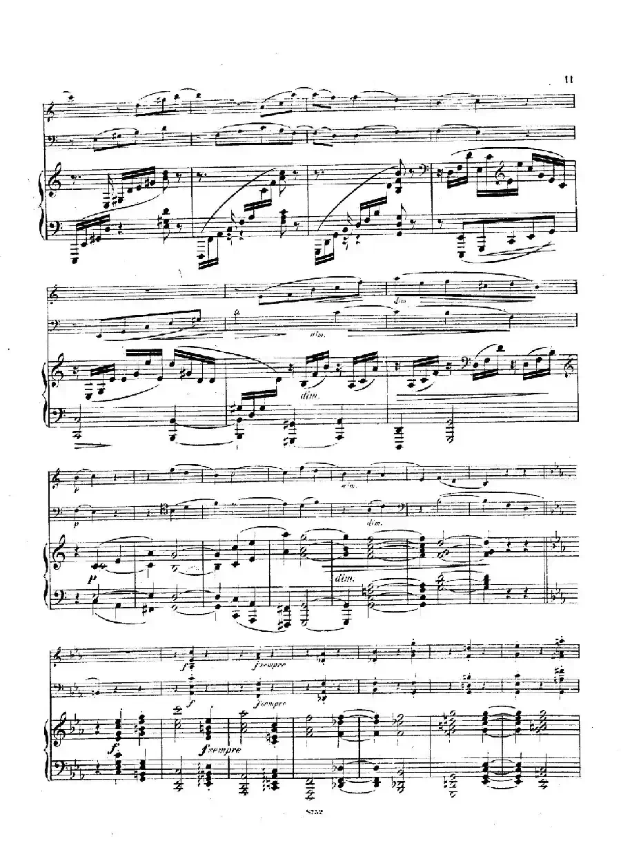 Piano Trio No.3 in c Minor Op.101（c小调第三钢琴三重奏）
