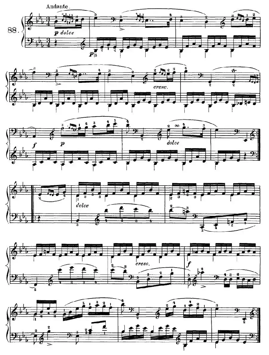 One Hundred and Ten Easy and Progressive Exercises Op.453（车尔尼110首简易练习曲 81——89）