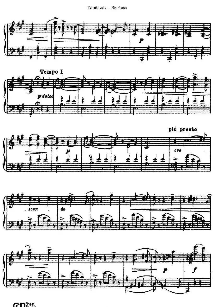 Six Pieces Op.51（6首小品·4b）