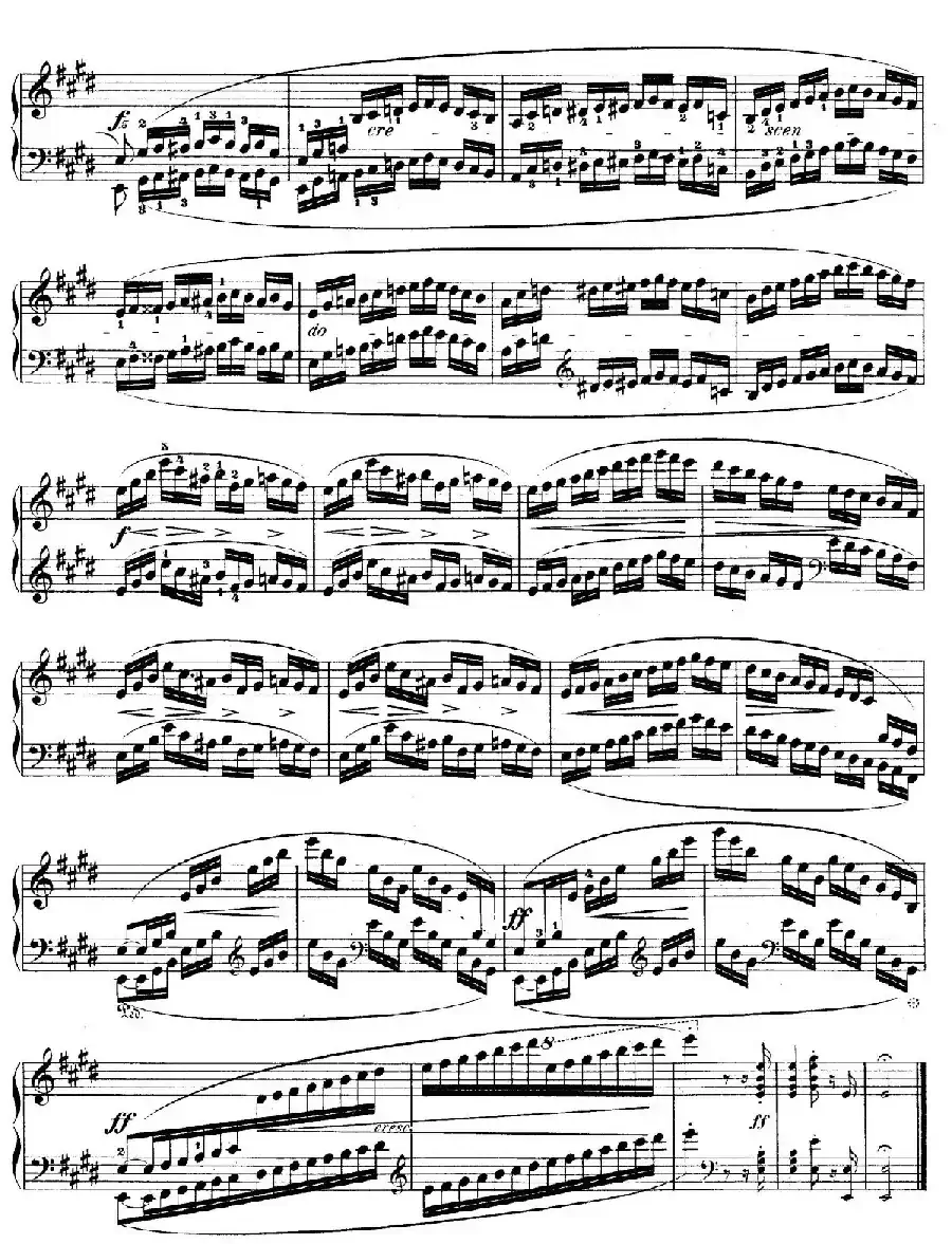 e小调第一钢琴协奏曲 Op.11（（钢琴独奏版·第三乐章）
