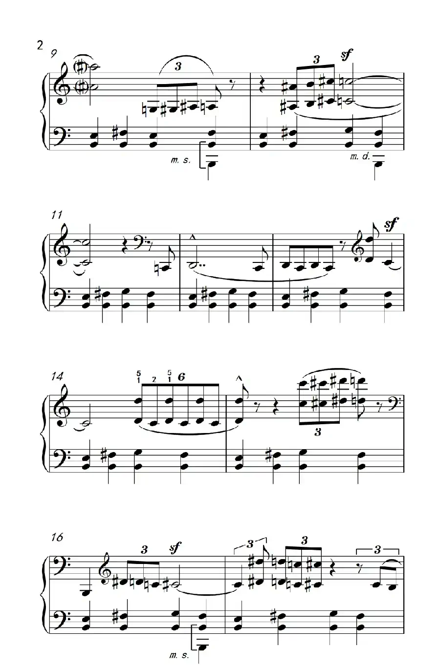 进行曲(巴托克 小宇宙 钢琴教程 6)