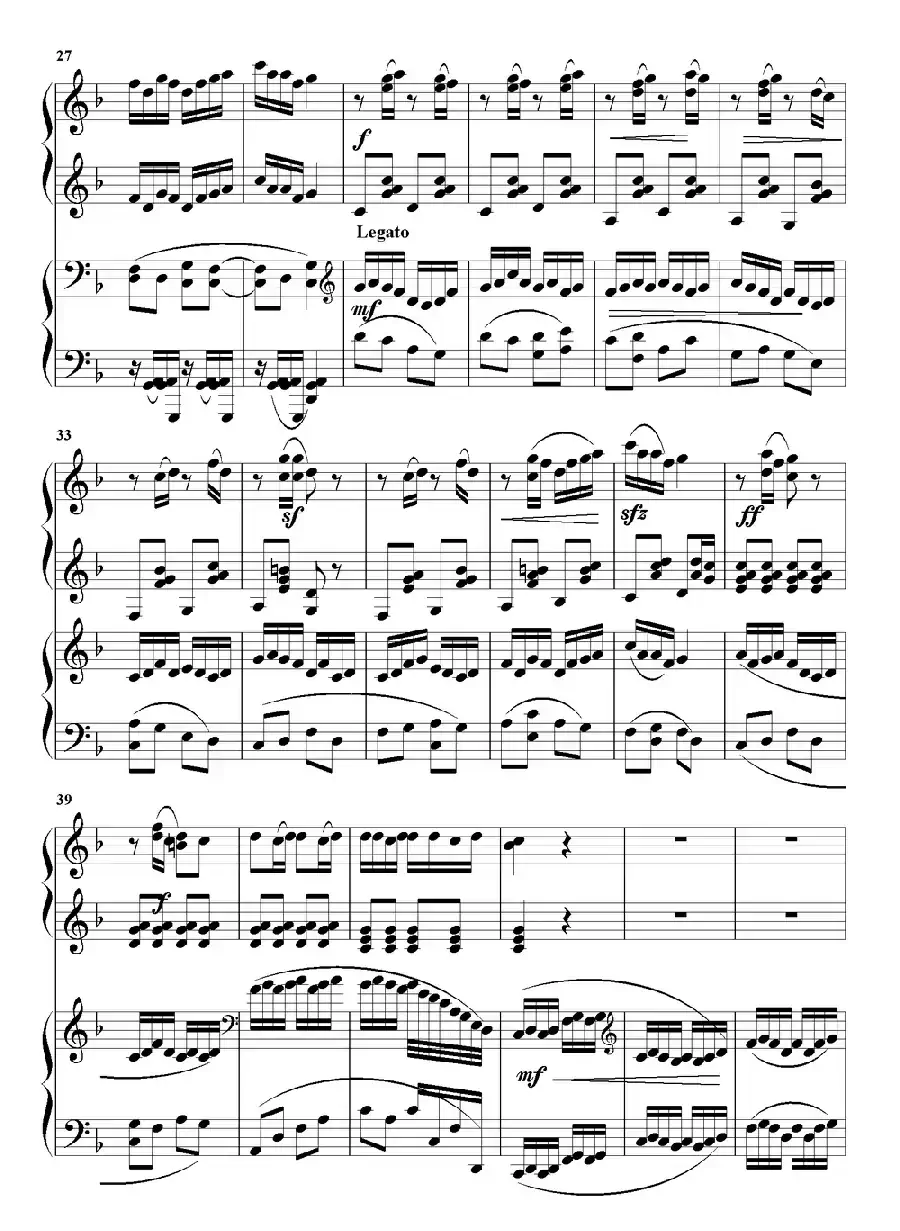 太阳出来喜洋洋（双钢琴曲）