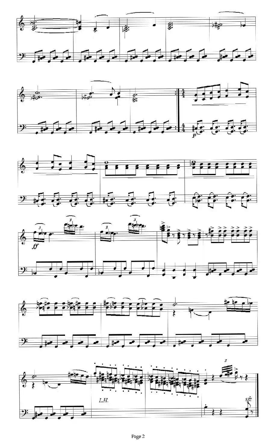 Sabre Dance（马刀舞曲）（钢琴独奏版）