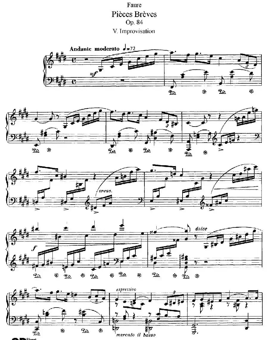 Pieces Breves Op.84（Ⅴ）