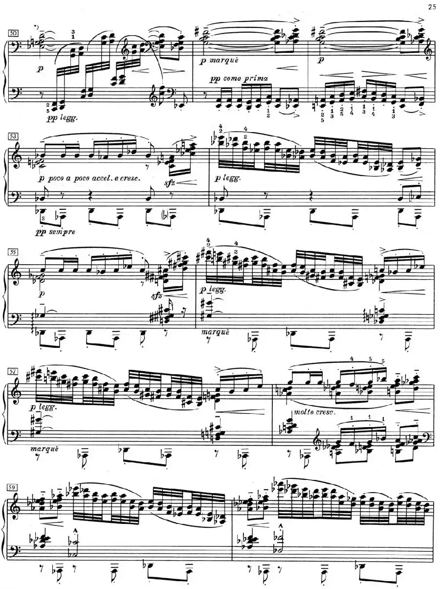 德彪西12首钢琴练习曲（3 四度练习v1.0 quartes）