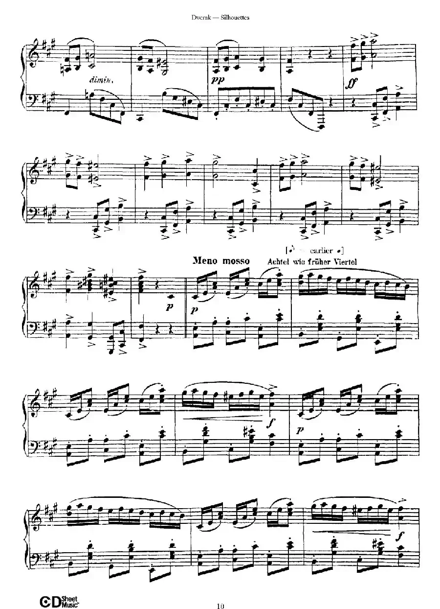 12 Silhouettes Op.8（12首剪影·4）