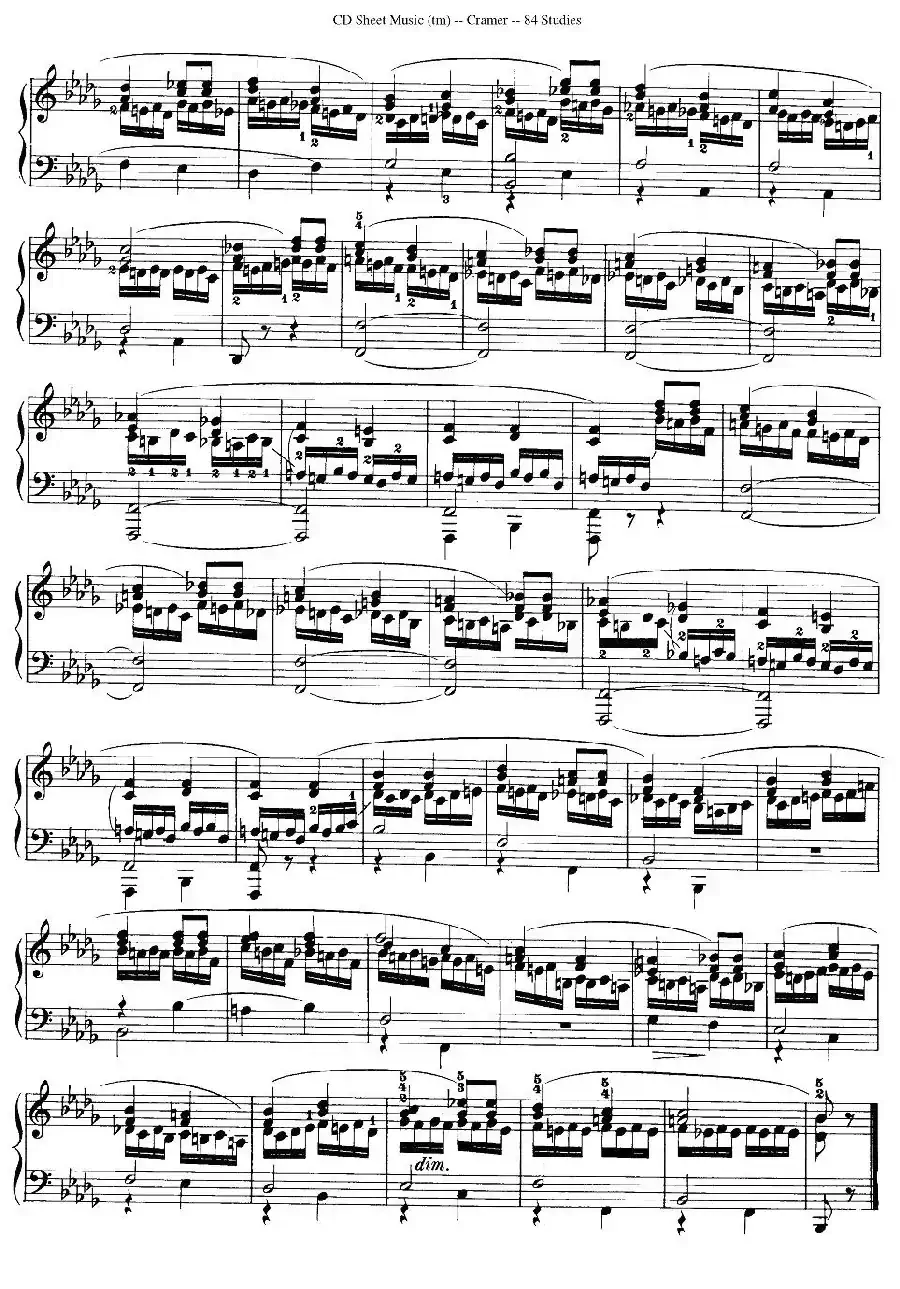 Cramer - 84 exercices（76—80）（克拉莫84首钢琴练习曲）