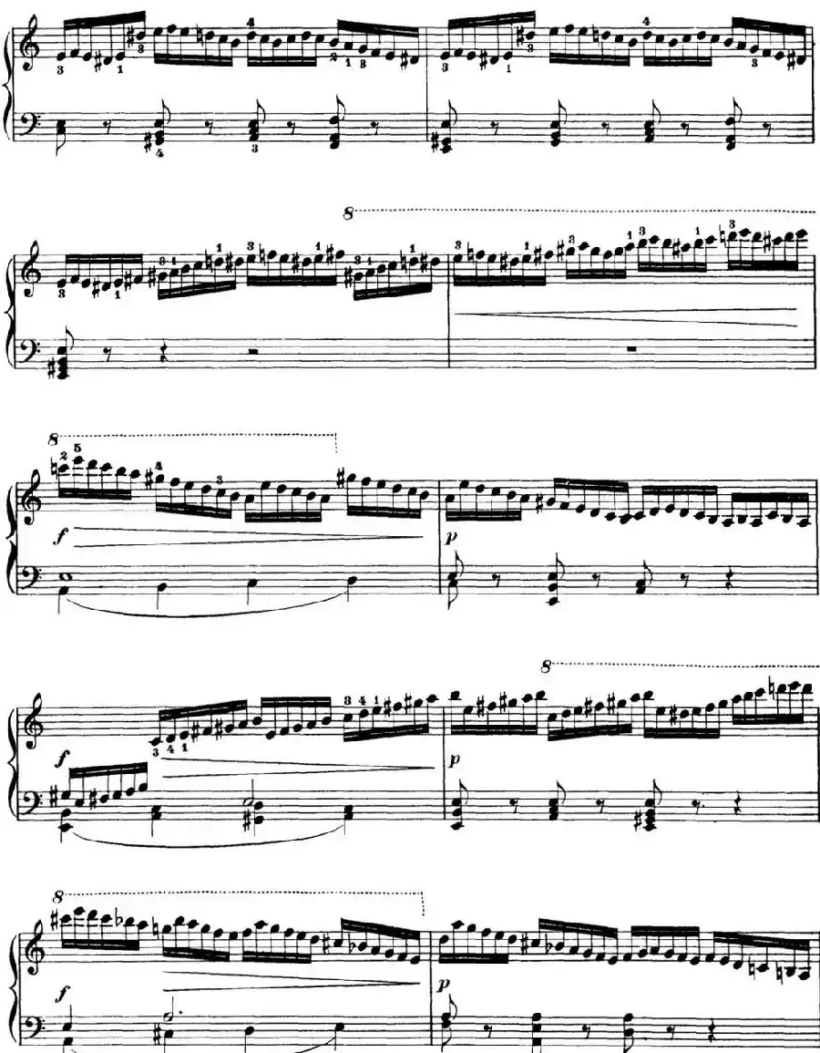 50首车尔尼Op.740钢琴手指灵巧技术练习曲(NO.17)