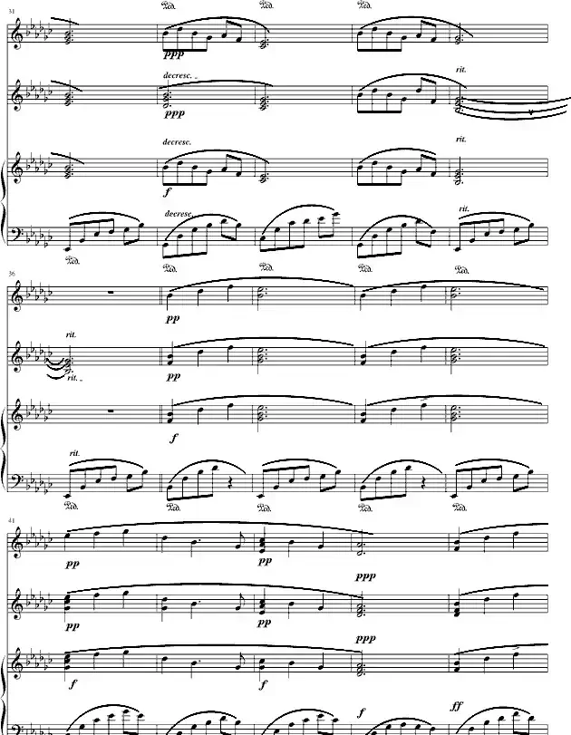 为你写的歌（长笛+弦乐+钢琴）