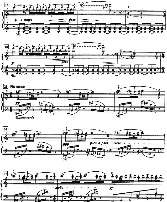 钢琴教程第八级 中外乐曲（夜曲 Op.54 No.4）