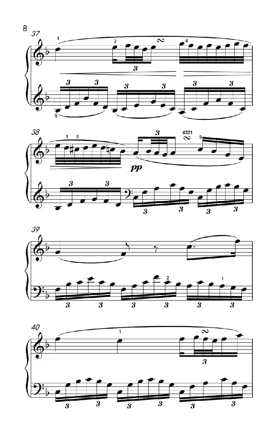 奏鸣曲 Opus 2 Nr.1 第二乐章(贝多芬奏鸣曲集 1)