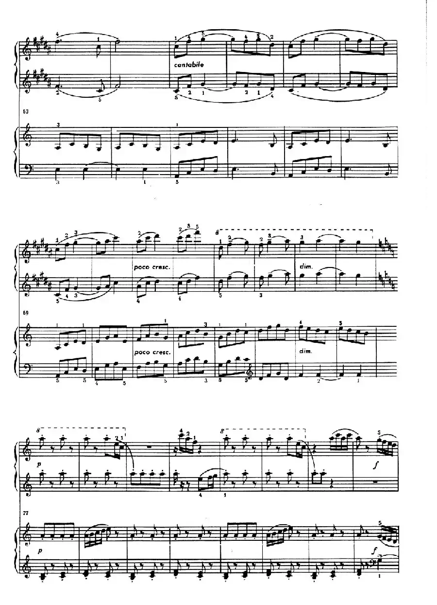 An Overheard Tune - 4 Hands（偶闻的小调·四手联弹）
