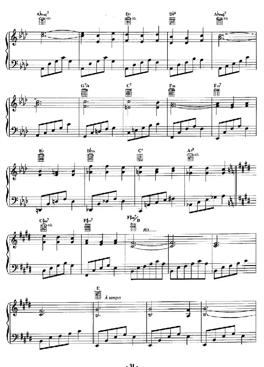电影配乐大师莫瑞康最佳20首钢琴谱（Best of Ennio Morricone·9）