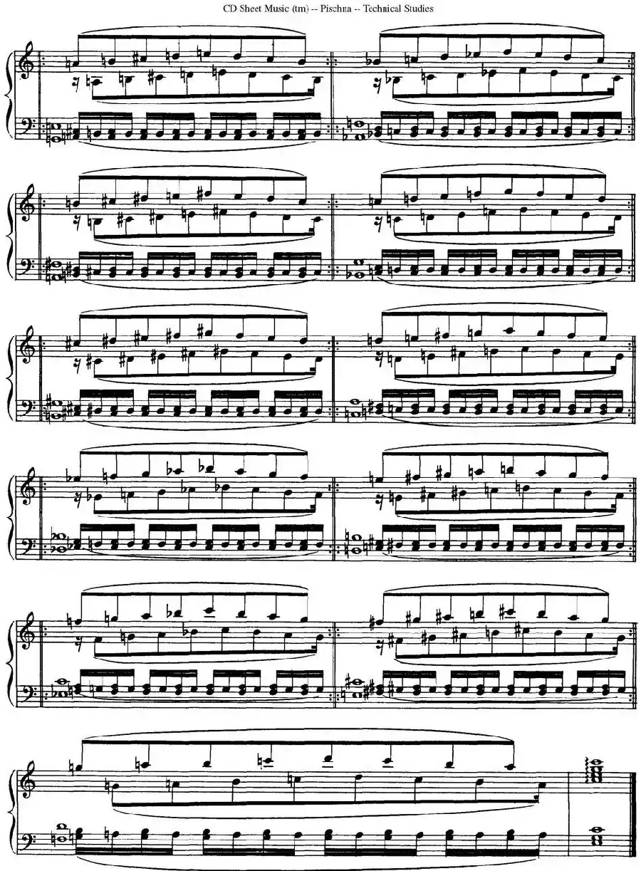 Technical Studies 60 Progressive Exercises （60首钢琴循序渐进练习曲 P21——30）