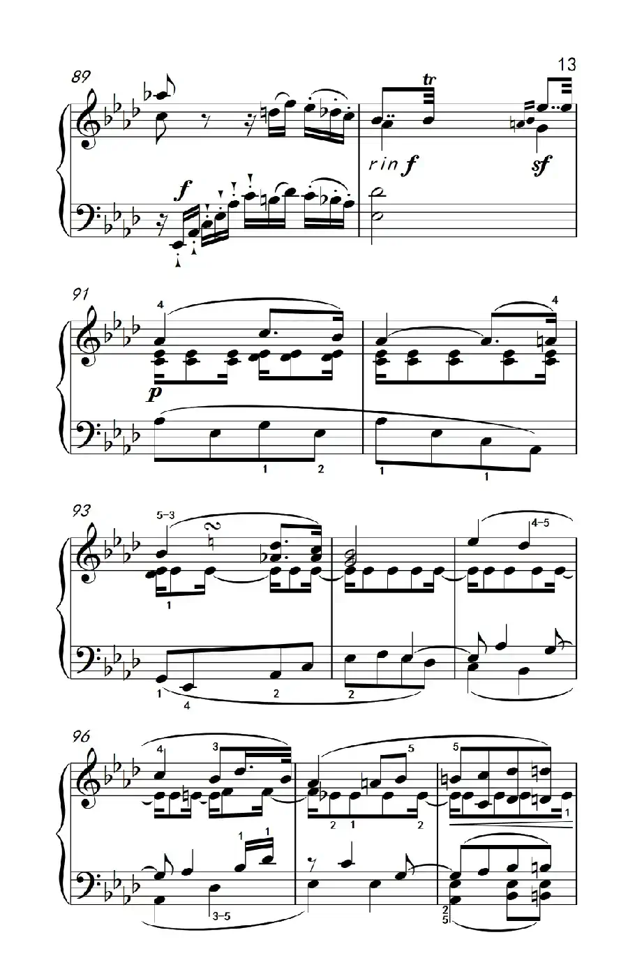 奏鸣曲 Opus 10 Nr.1 第二乐章（贝多芬奏鸣曲集 2）