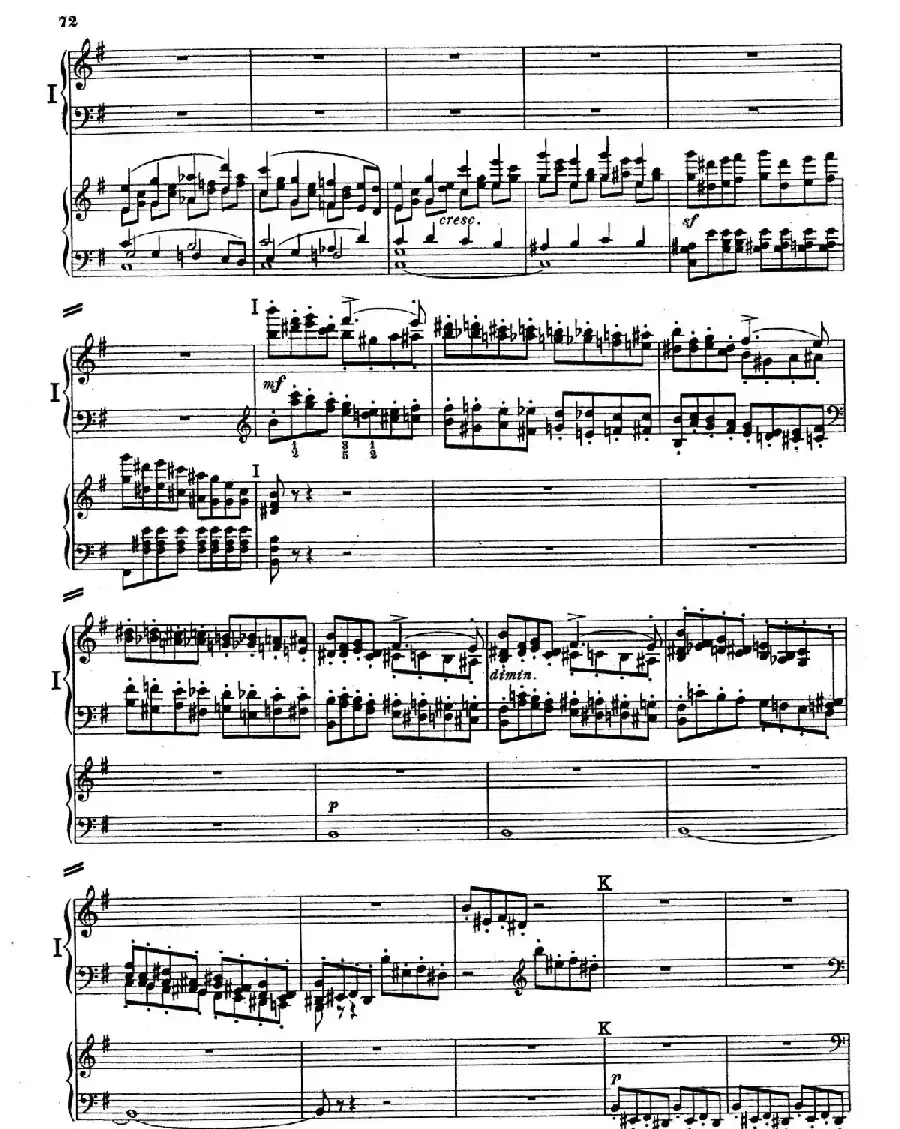 Piano Concerto in E Major Op.59（E大调钢琴协奏曲·双钢琴·第四乐章）