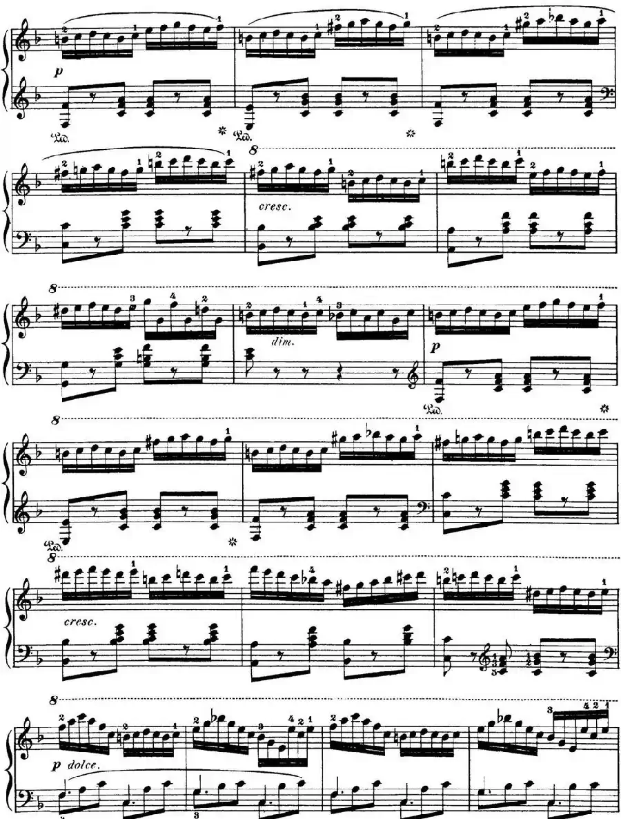 50首车尔尼Op.740钢琴手指灵巧技术练习曲（NO.42）