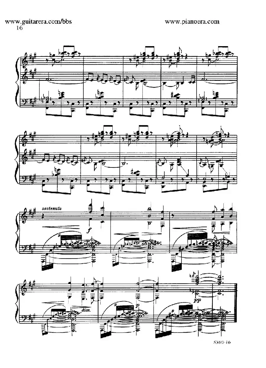 Fourth Piano Sonata S.360（第四钢琴奏鸣曲）