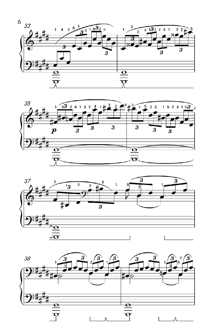 第十四号钢琴奏鸣曲（月光） 持续的慢板