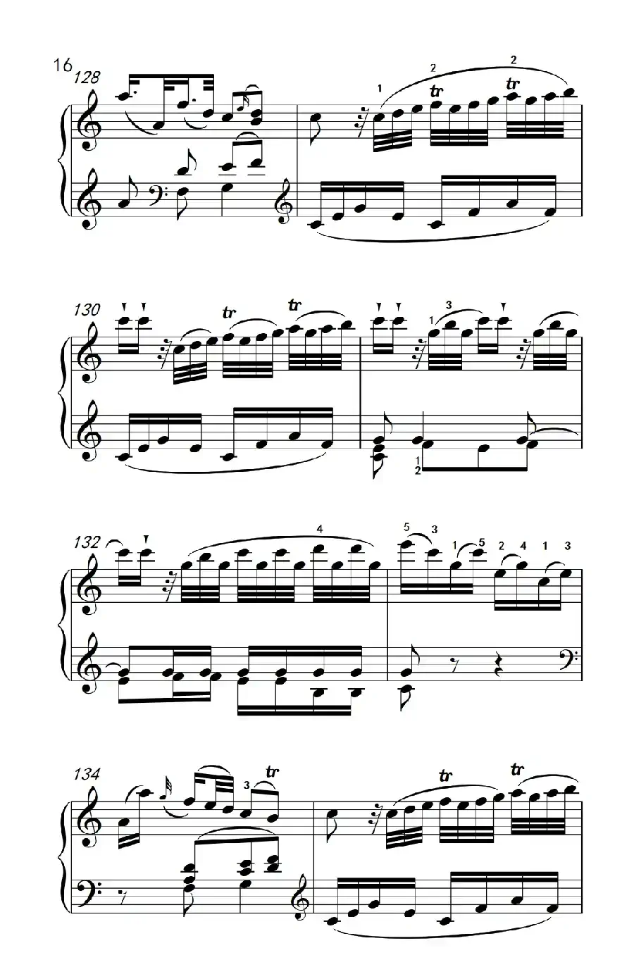 第八级1.C大调奏鸣曲 第一乐章 K.330（中央音乐学院 钢琴（业余）考级教程 7-9级）
