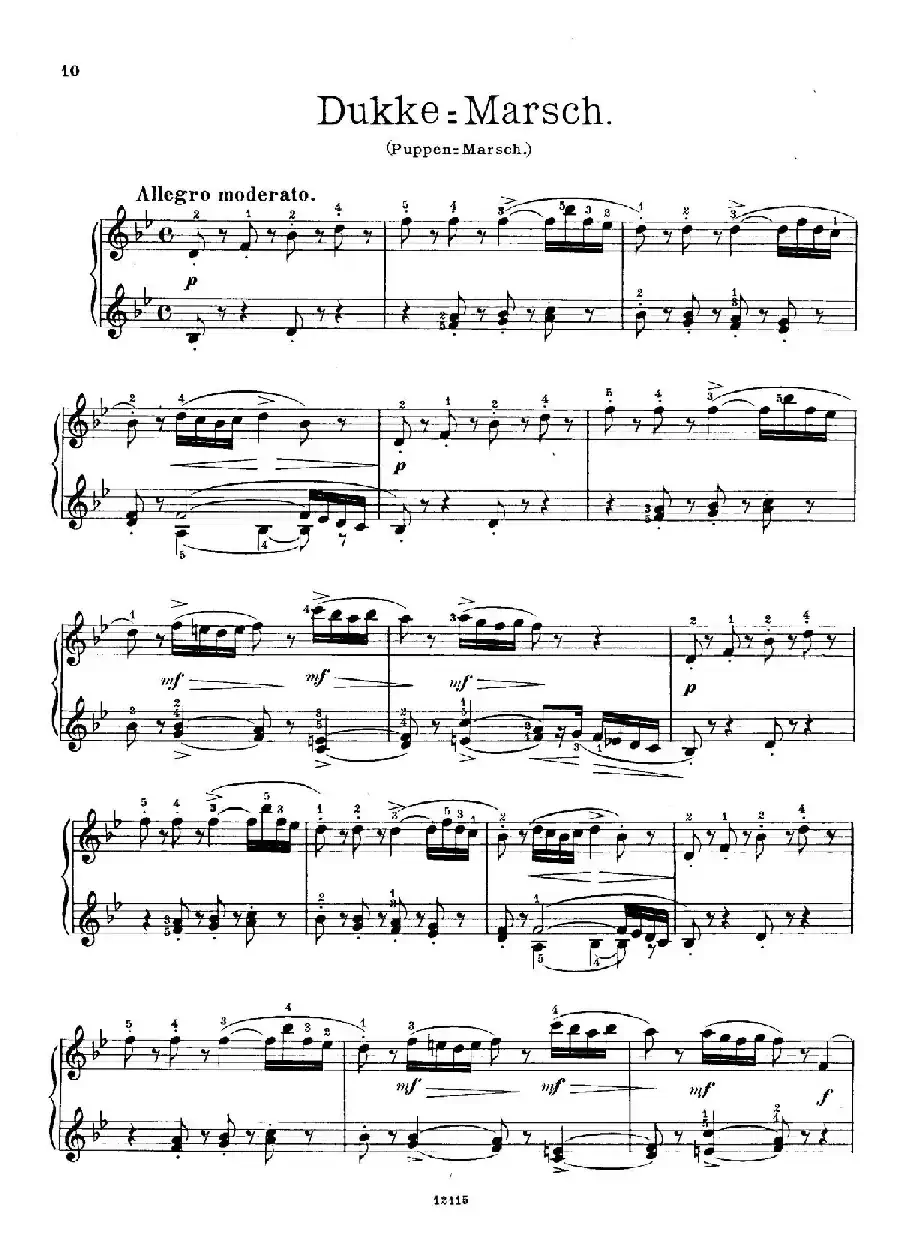 Six Humorous Bagatelles Op.11（6首幽默小品·5）