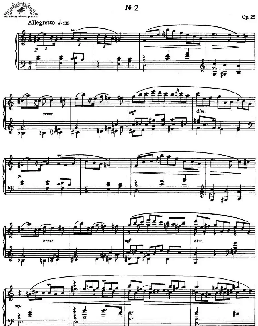 9首玛祖卡舞曲 Op.25（No.2）