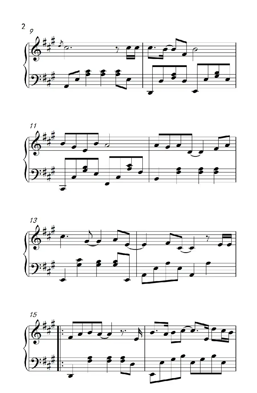 残酷月光(《弹吧音教》制谱版)