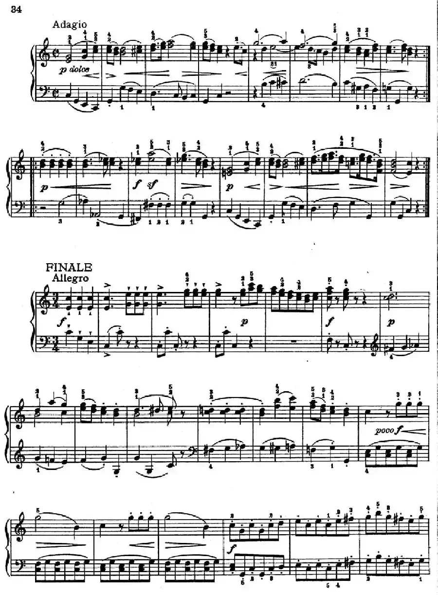 6 Viennese Sonatinas K.439b（6首维也纳小奏鸣曲·Ⅵ）