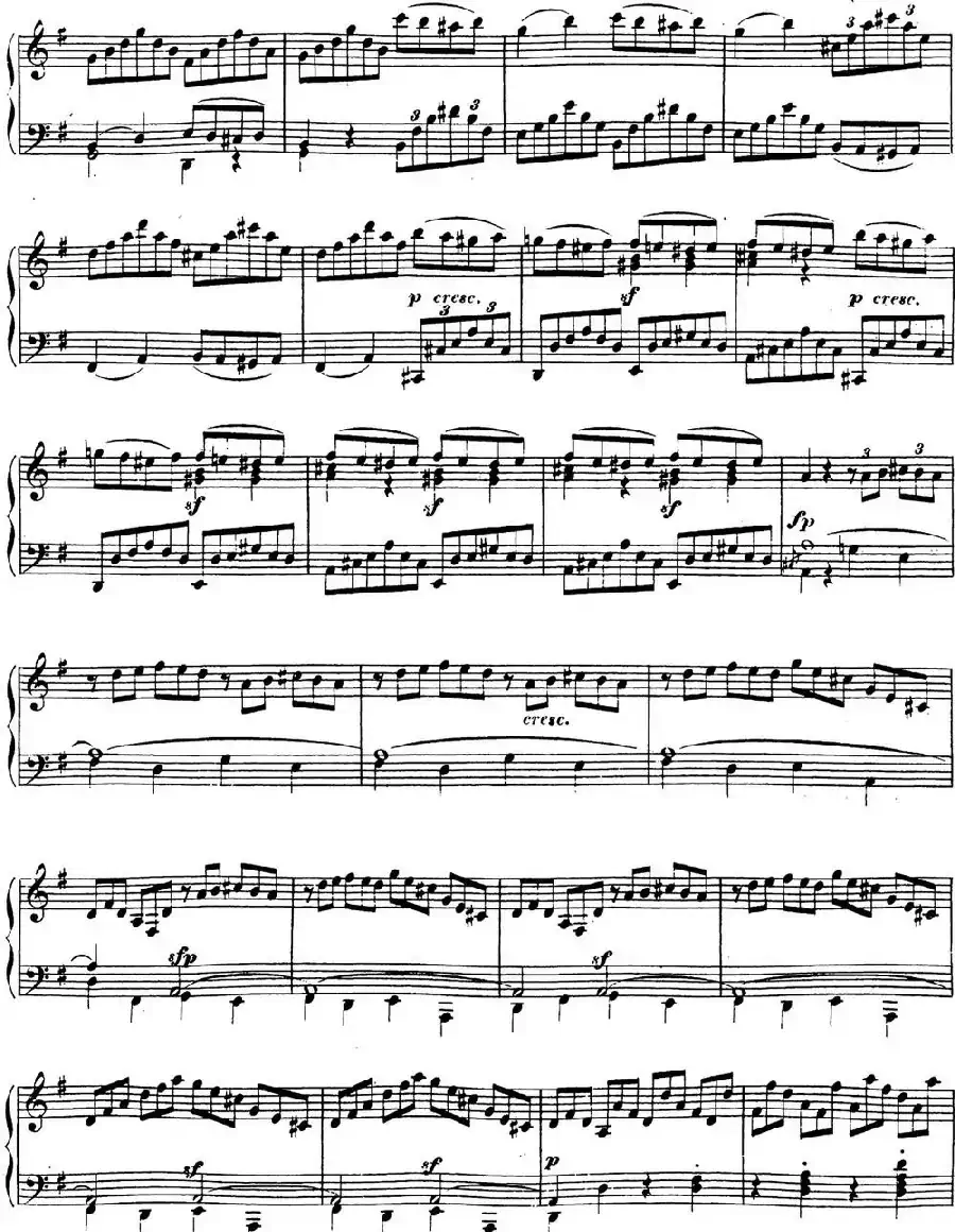 贝多芬钢琴奏鸣曲16 G大调 Op.31 No.1 G major