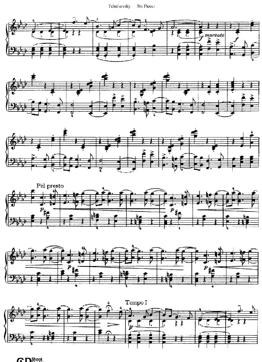 Six Pieces Op.51（6首小品·6）