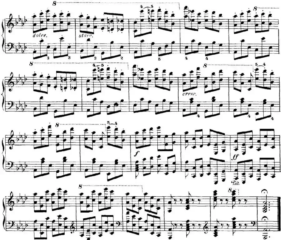 50首车尔尼Op.740钢琴手指灵巧技术练习曲（NO.33）