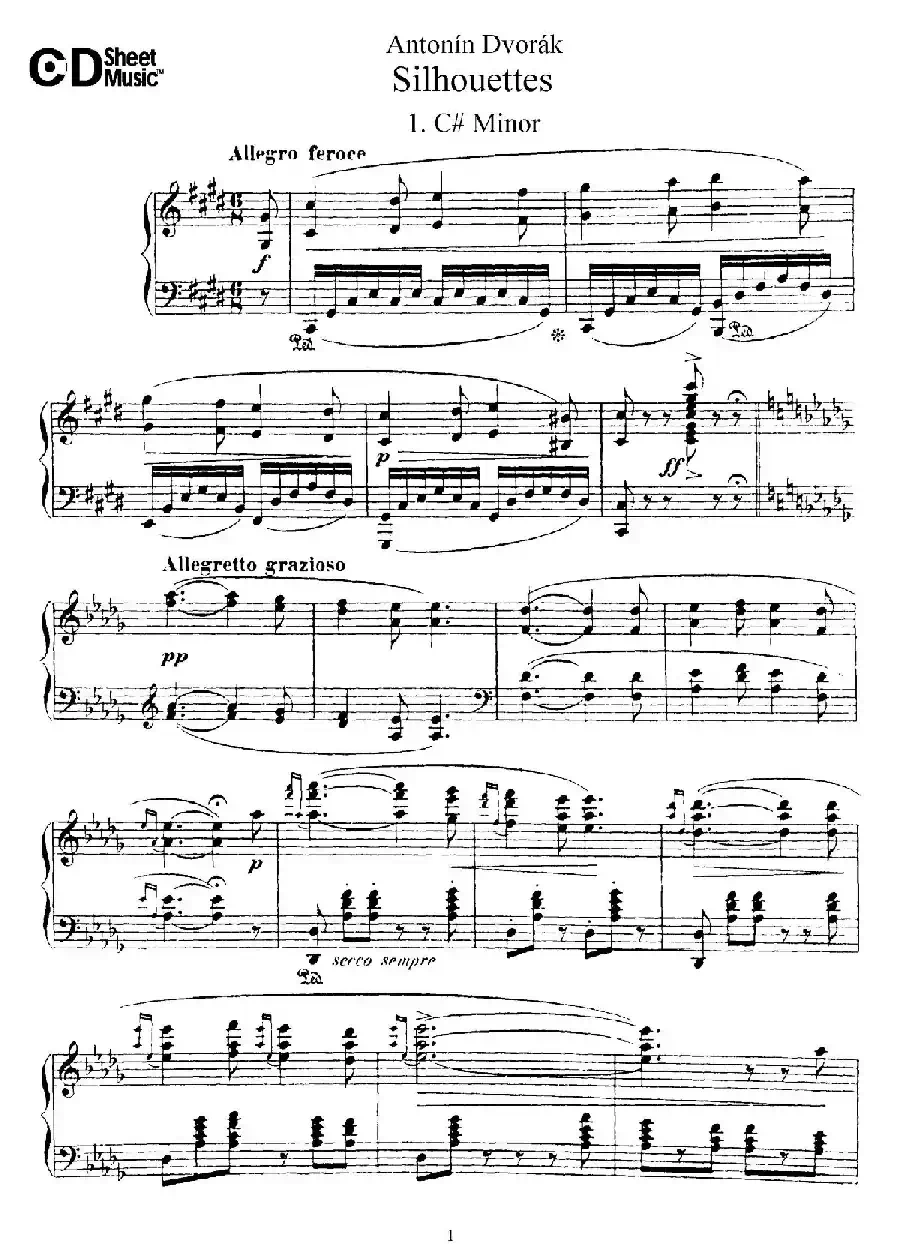 12 Silhouettes Op.8（12首剪影·1）