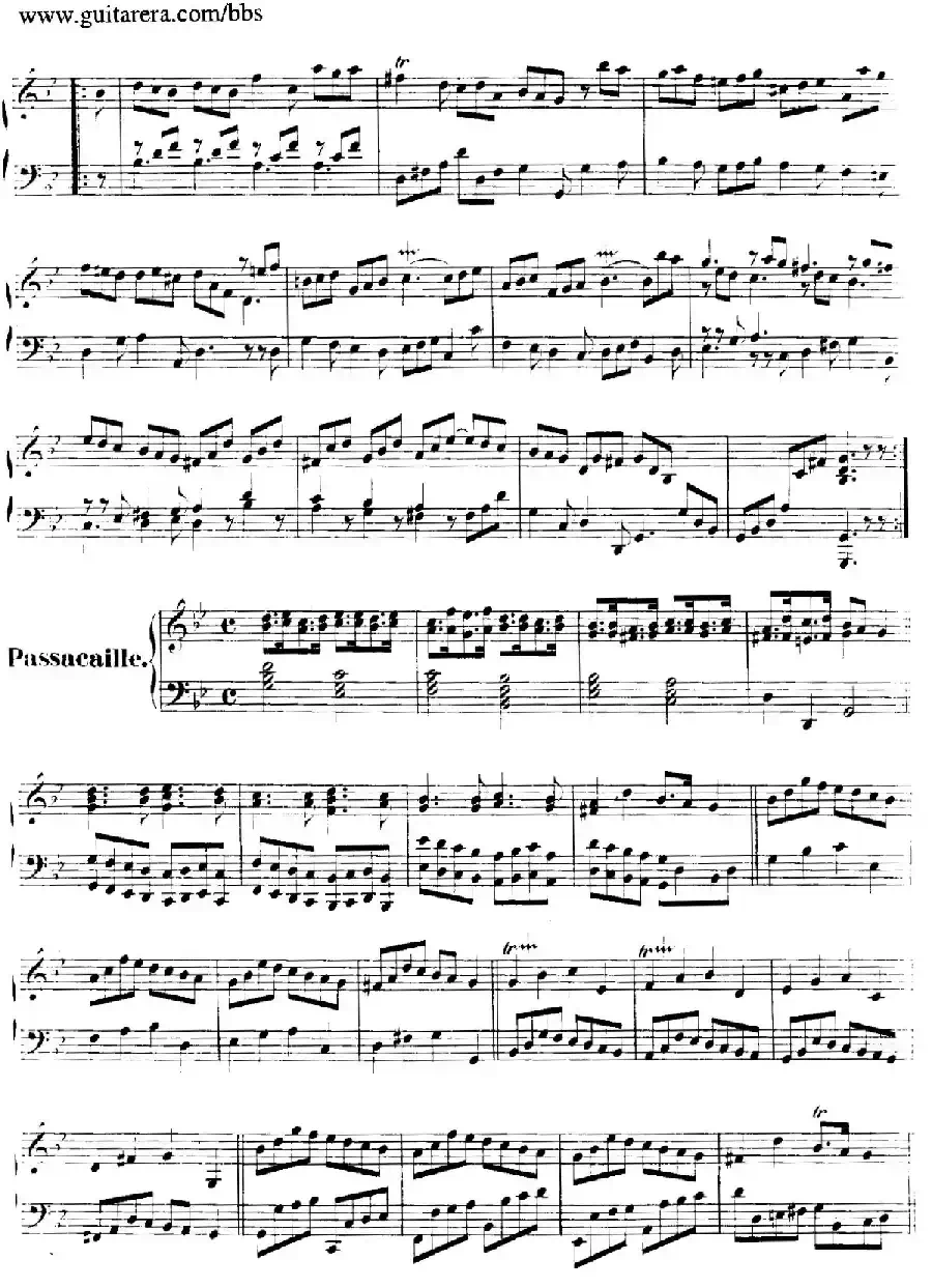 Suite No.7 in g Minor HWV 432（g小调第七组曲）