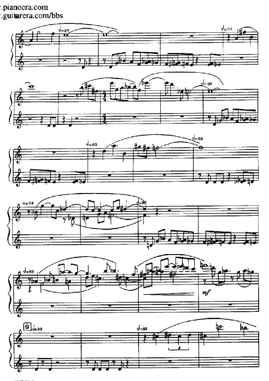Piano Sonata（钢琴奏鸣曲· 第一乐章）