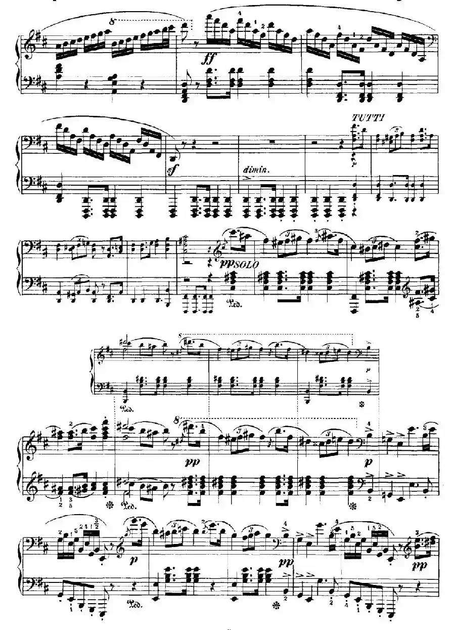 Capriccio Brillante in B Major Op.22（B大调华丽随想曲·钢琴独奏）