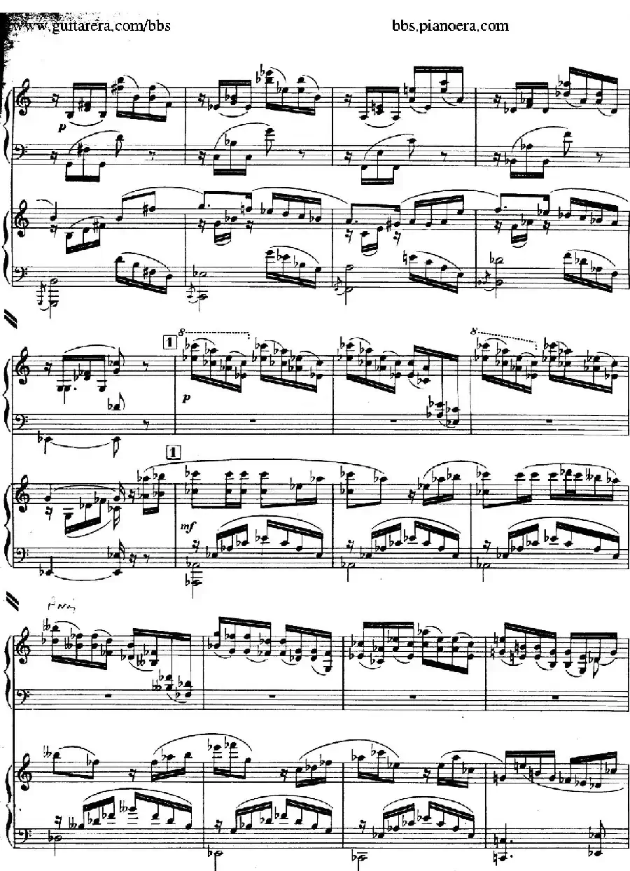 Piano Concerto in c-sharp Minor （升c小调钢琴协奏曲·第一乐章）