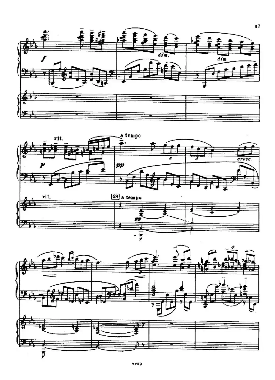 升f小调第一钢琴协奏曲 Op.1（双钢琴版）