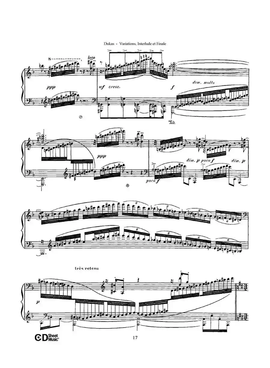 Variations, Interlude & Finale on theme de Rameau（拉摩主题变奏曲、间奏曲和终曲·第一部分）