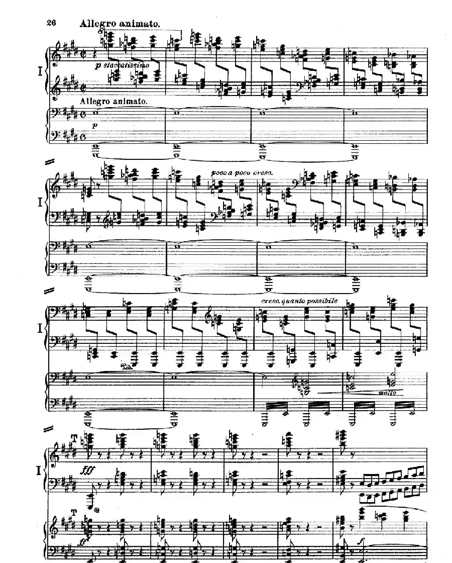 Piano Concerto in E Major Op.59（E大调钢琴协奏曲·双钢琴·第一乐章）
