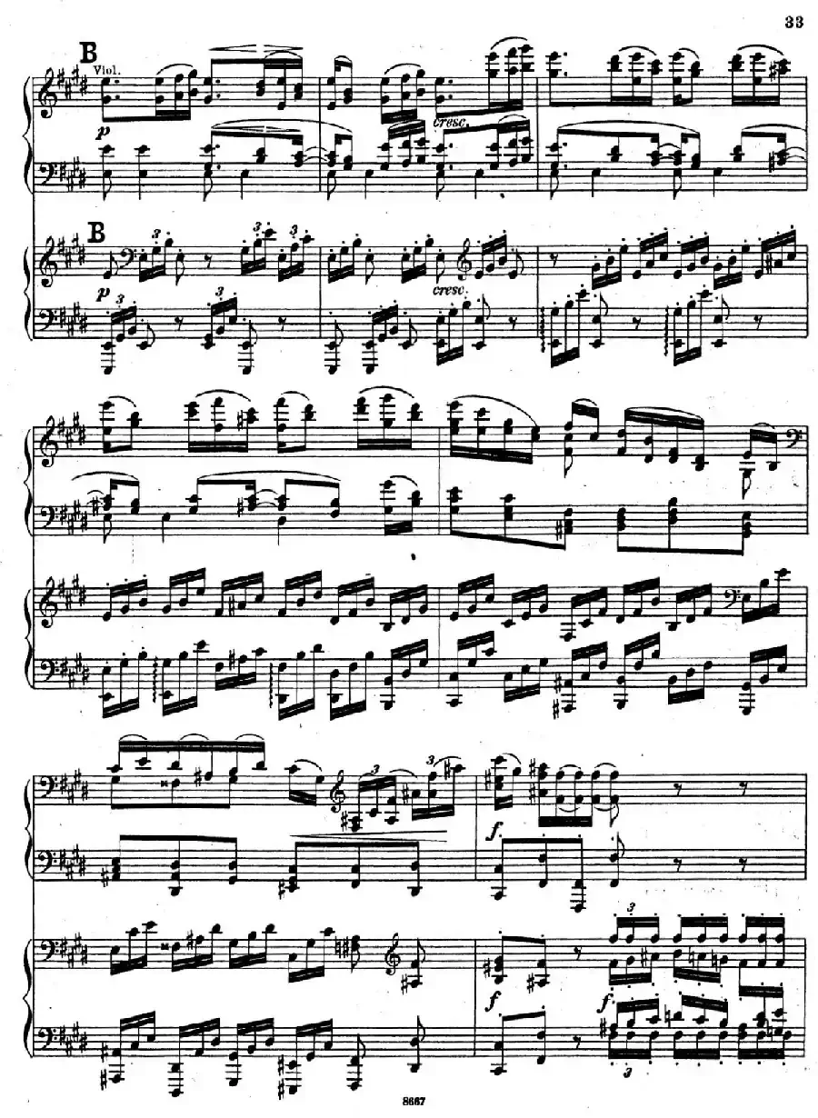 Symphony No.4 in e Minor Op.98（e小调第四交响曲·双钢琴）