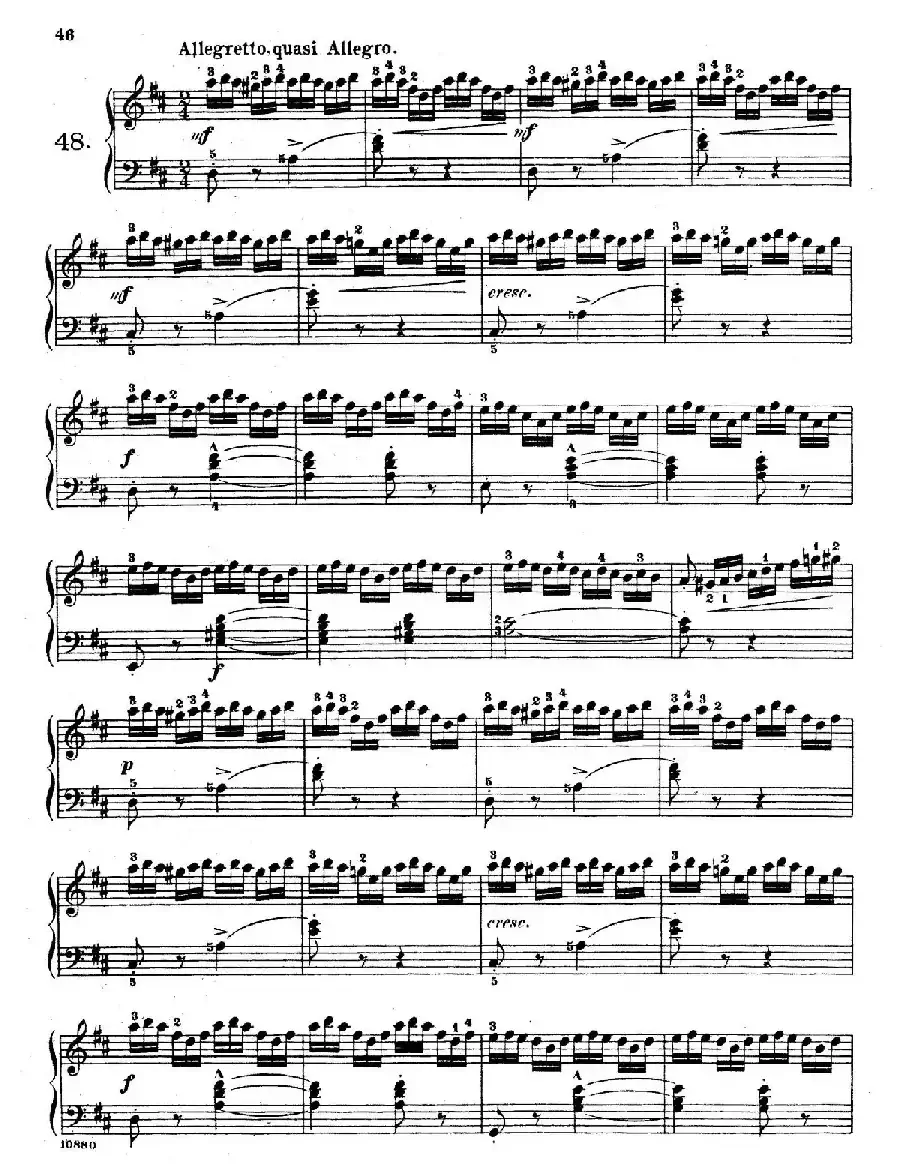 Etudes Enfantines Op.37（儿童钢琴练习曲 第46——50首）