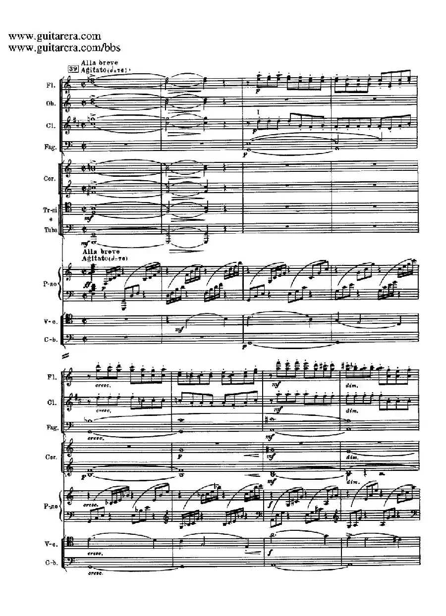 c小调第二钢琴协奏曲 Op.18（第三乐章总谱P25——37）