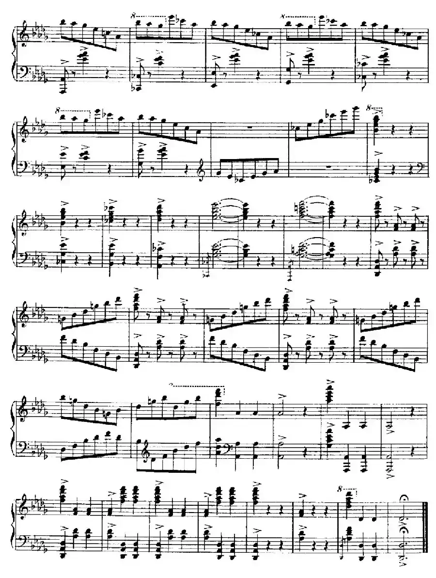 4 Valses Caprice（4首随想圆舞曲）（Op.38 No. 2 in D-flat）