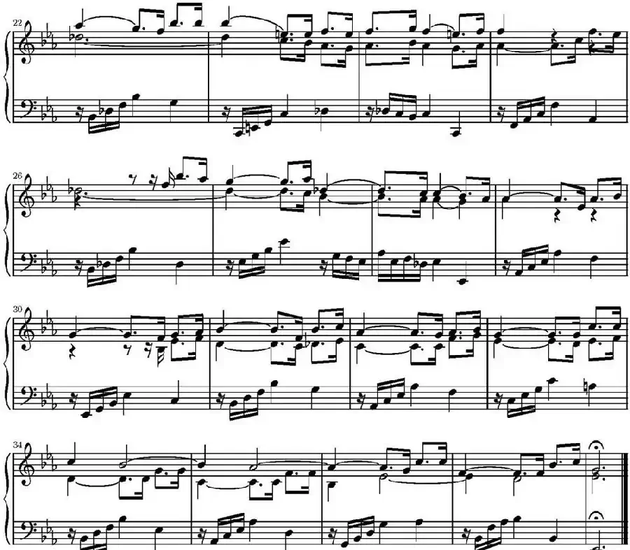 15首巴赫三部创意曲集(NO.5)